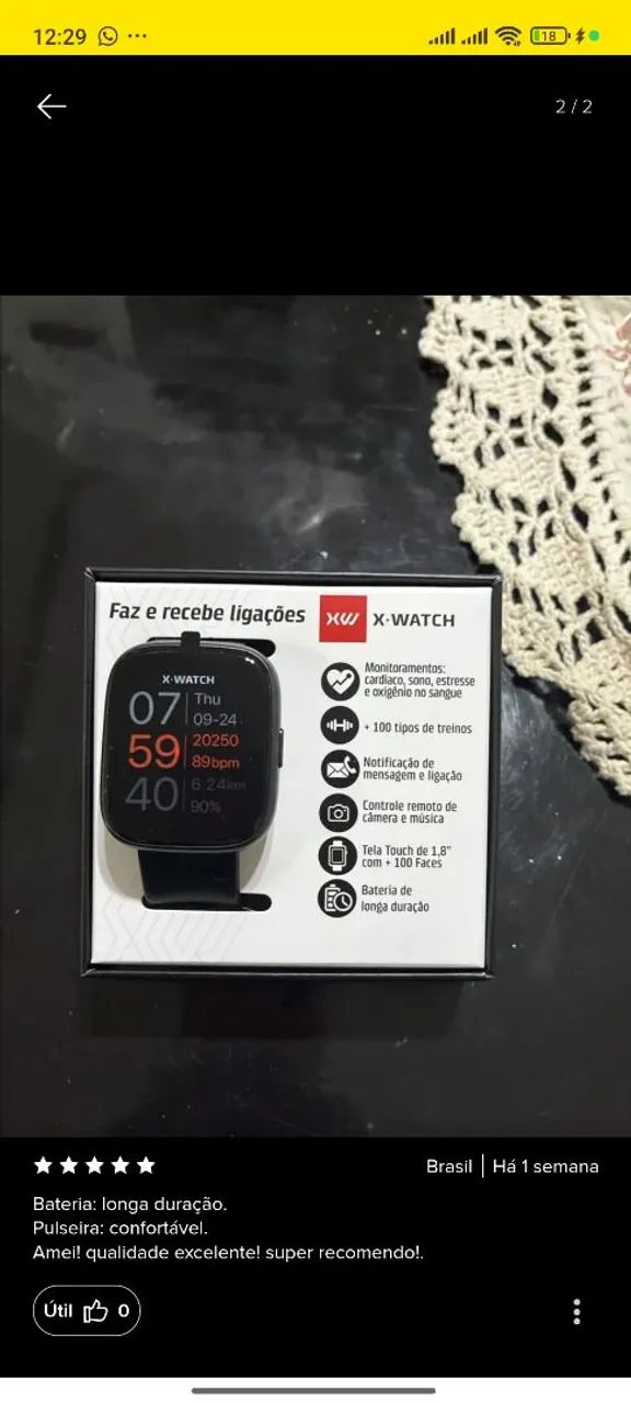  Relógio Smartwhtac 