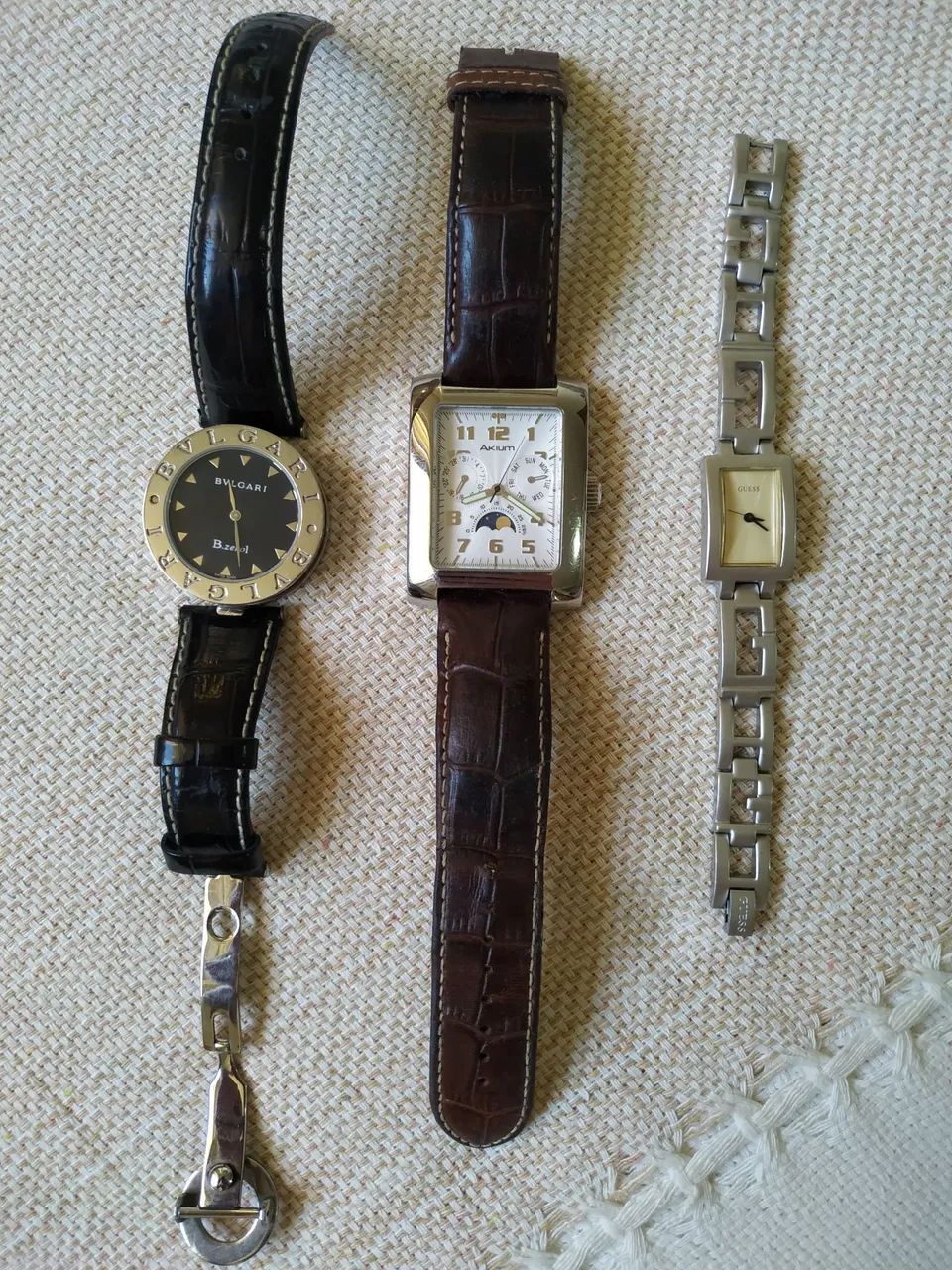 Relógios de grife(Bvlgari,Gess e Akium)