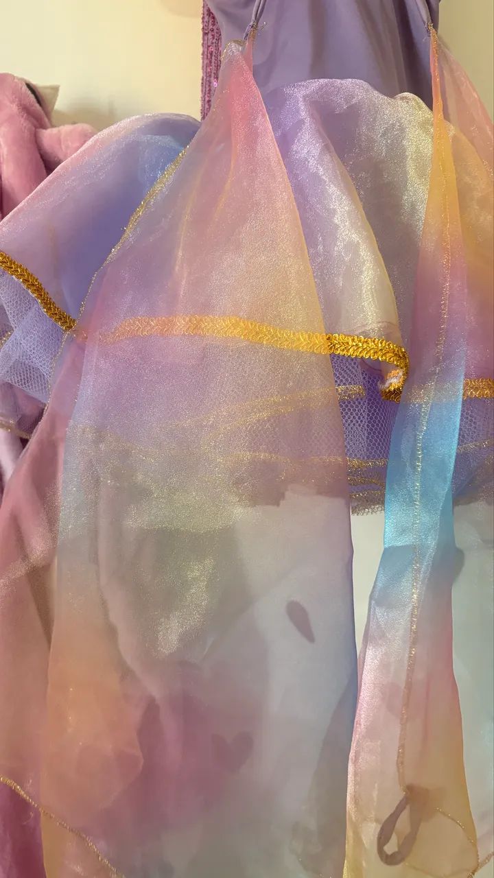 Fantasia Infantil de Bailarina/Fada Lilás com Paetês - Tam. 3 a 6 anos - Foto 2