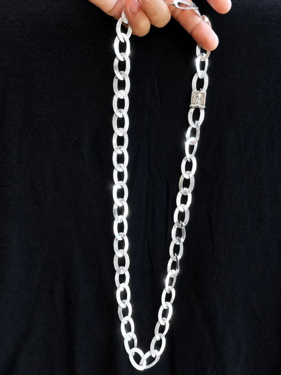 Cordão de prata 45g tóp pra vender logo  - Foto 3