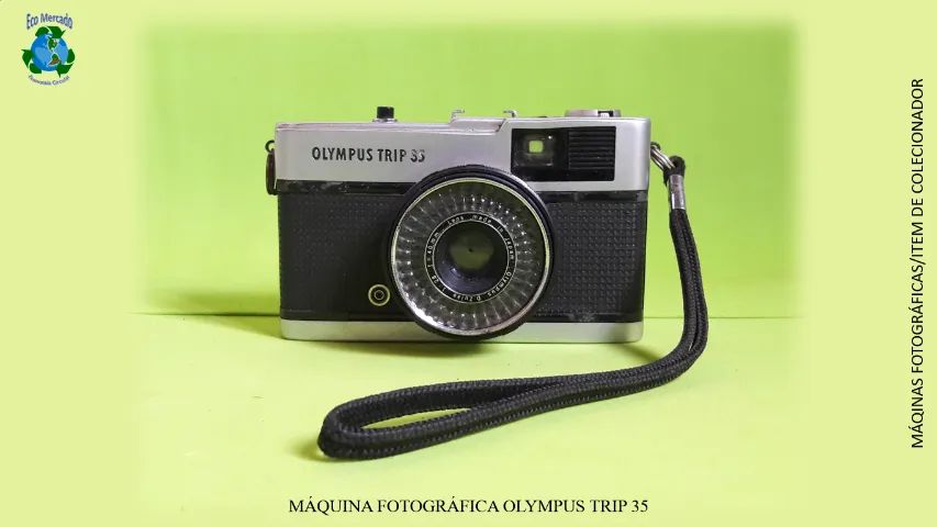 OLYMPUS TRIP 35, câmera analógica, 35mm, fabricada no Japão. Com