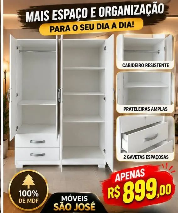 Guarda Roupa MDF  - Foto 2