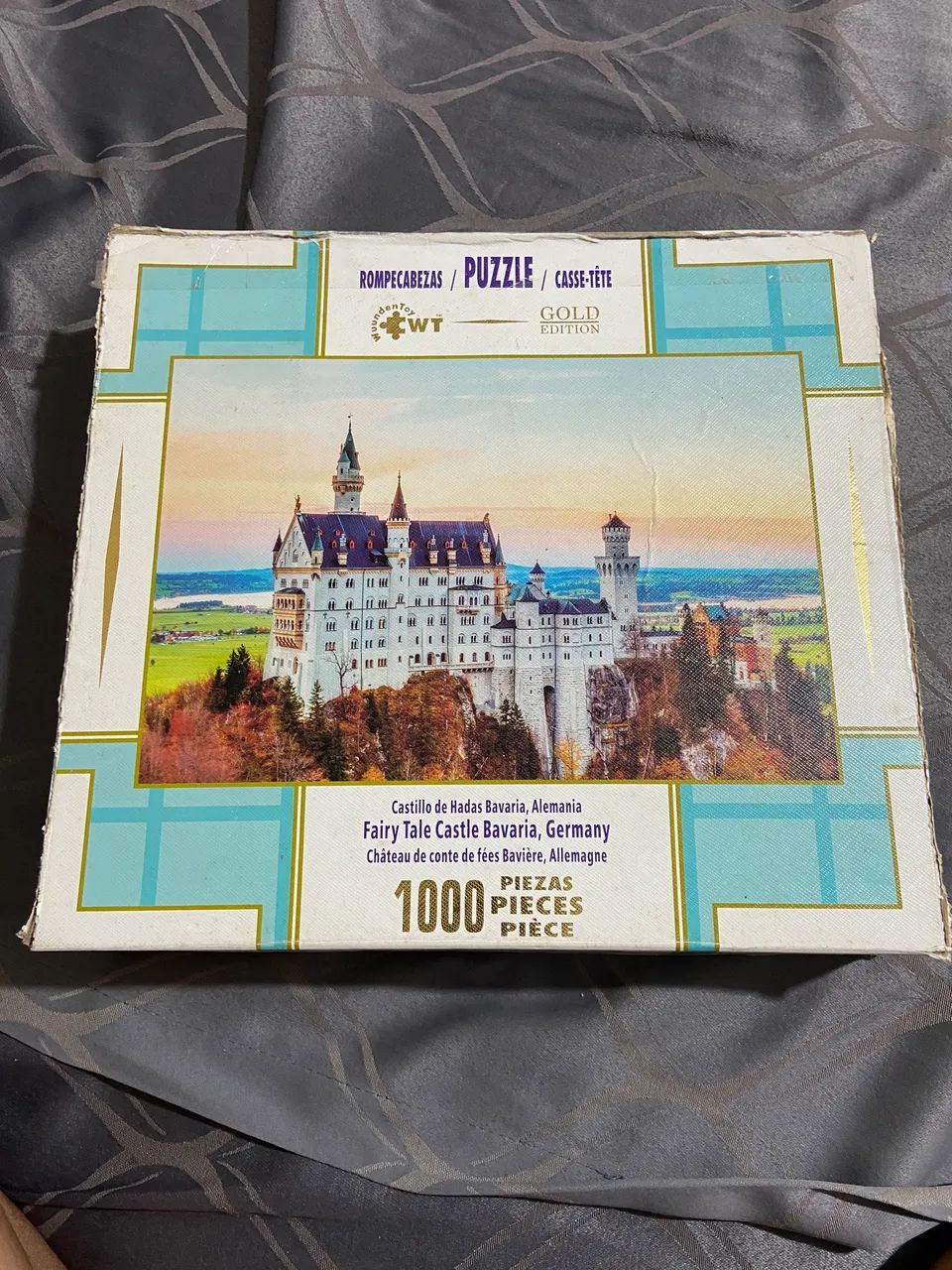 Quebra Cabeça Importado Fairy Tale Castle Bavaria, Germany 1000 Peças 