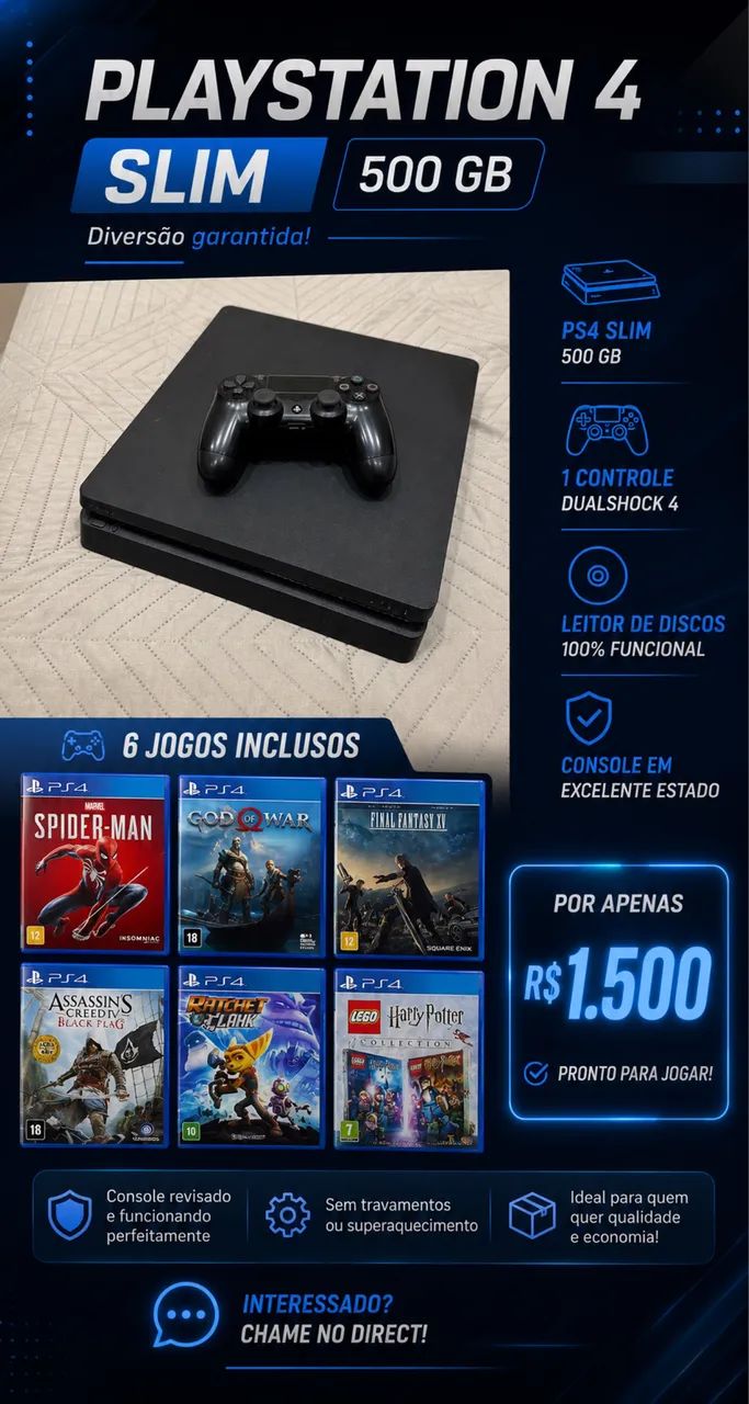 PS4 Slim 500gb