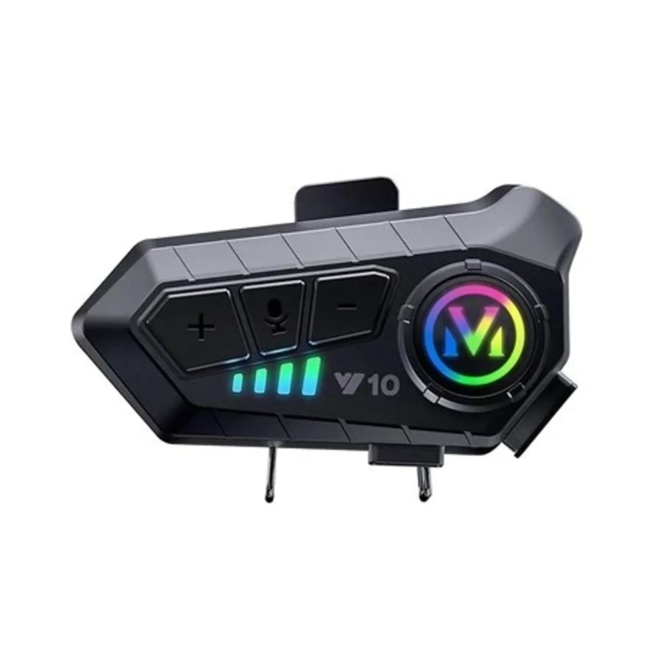 Fone de Ouvido de Capacete Moto Bluetrooth Controle De Voz 2-in-1 microphone  - Foto 2