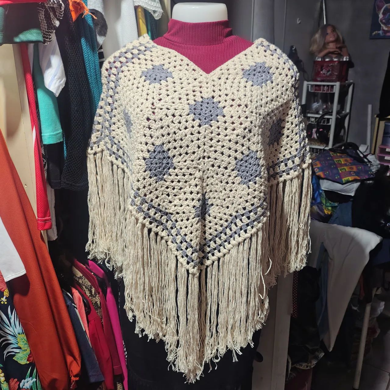 Poche de crochê artesanal 