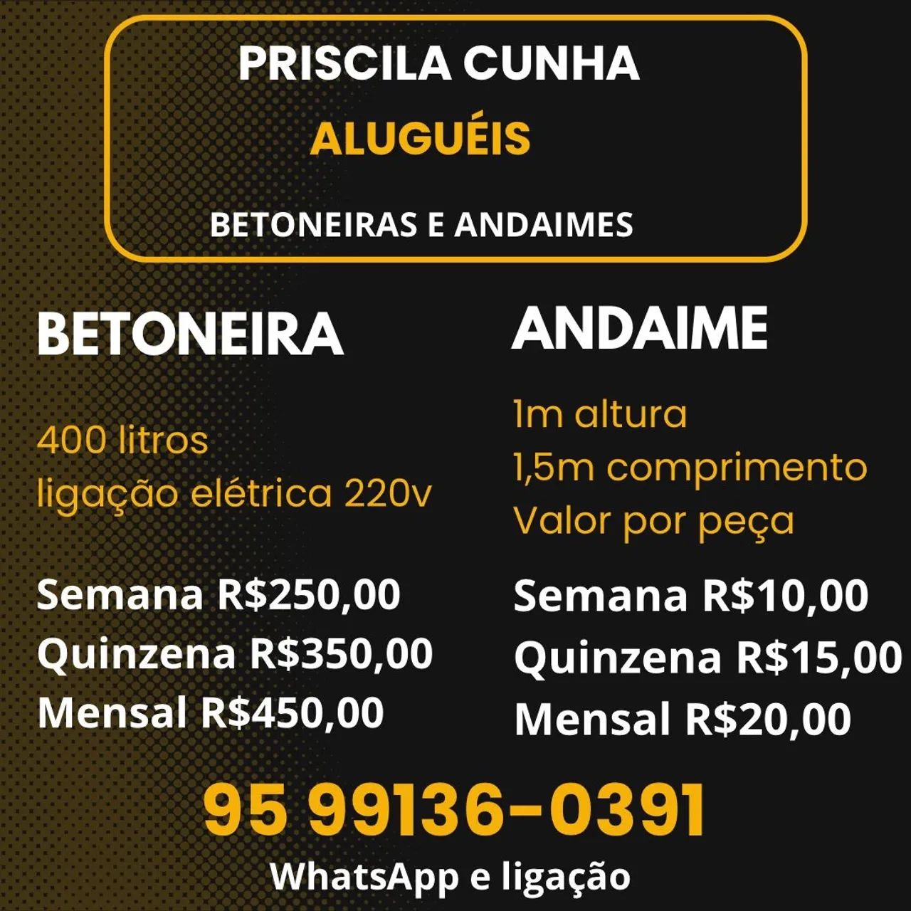 Alugo betoneira e andaimes  - Foto 2