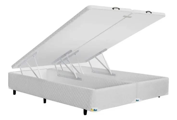 Cama Baú Queen Size + Colchão