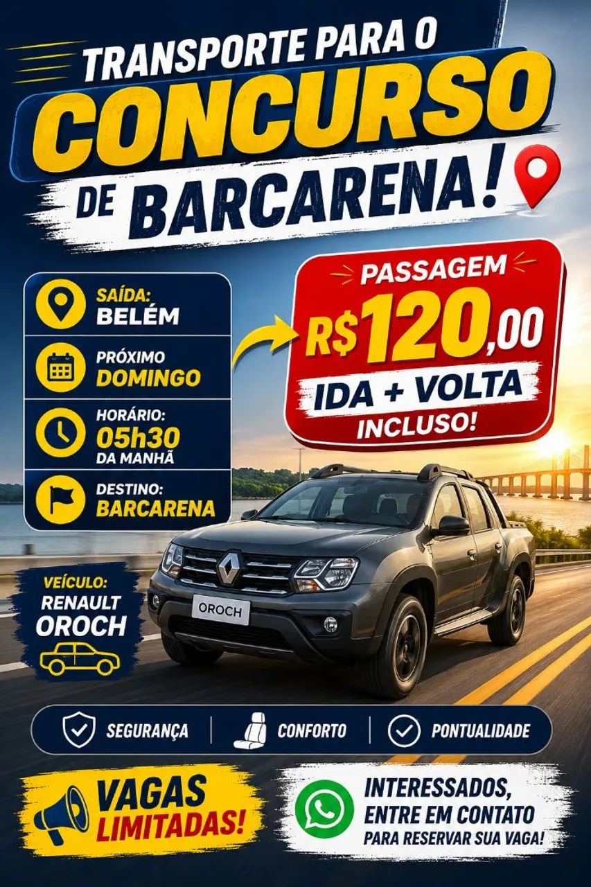 Viagem para o concurso de Barcarena