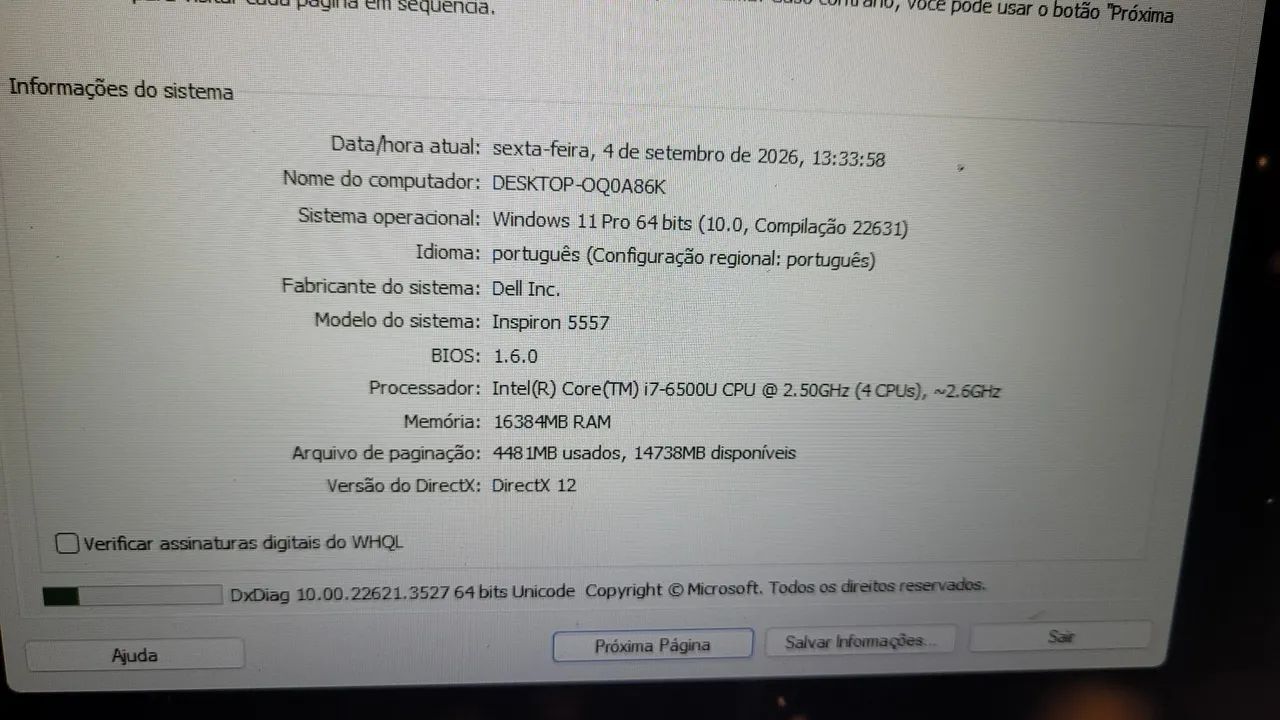 Notebook dell i7 com ssd 500gb e 16 de ram - Foto 4