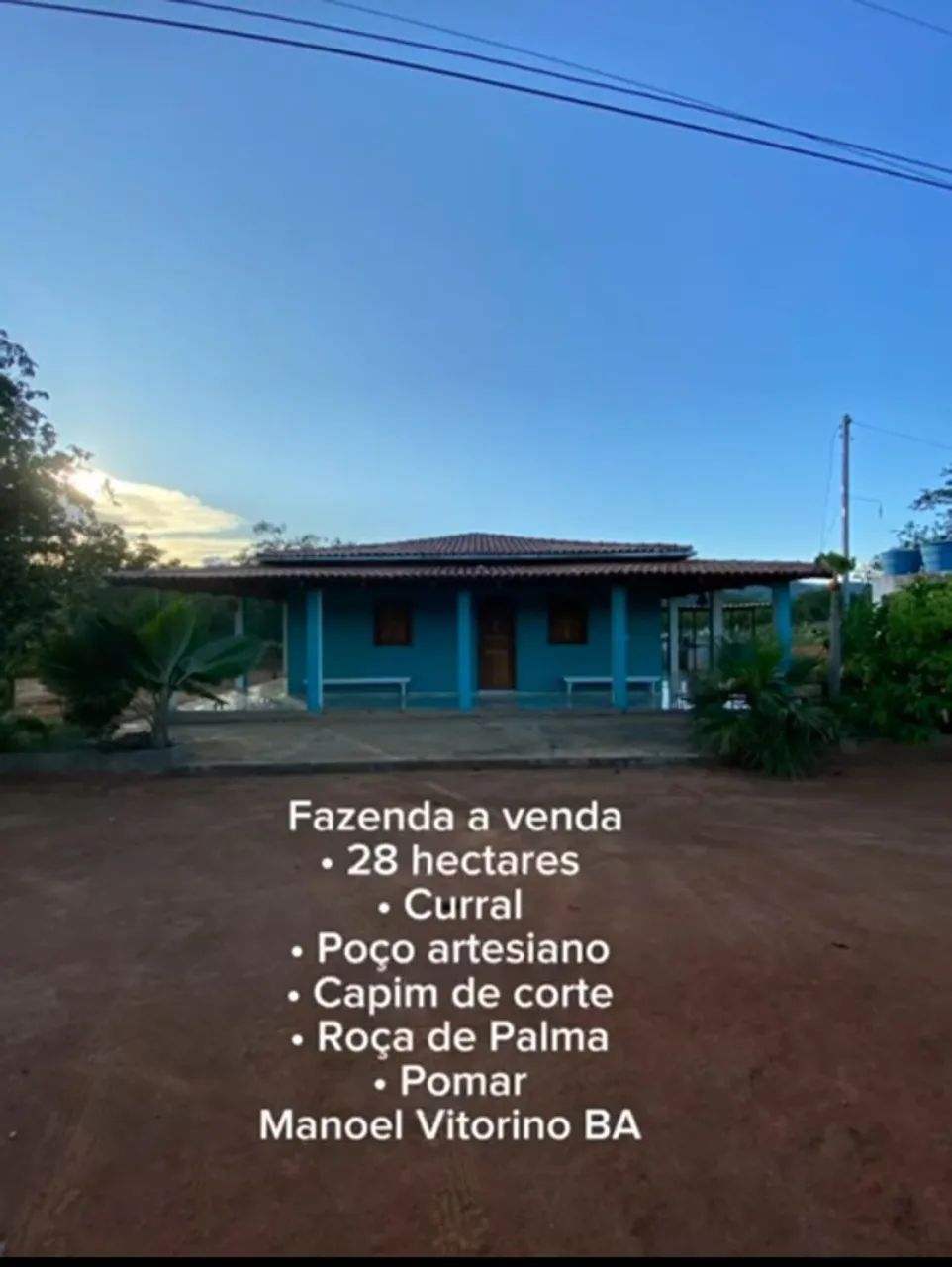 SÍTIO EM MANOEL VITORINO/ 28 HECT.