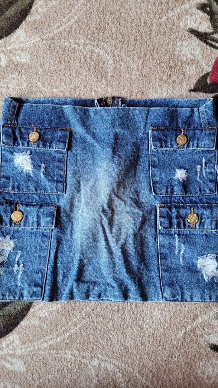Saia jeans 
