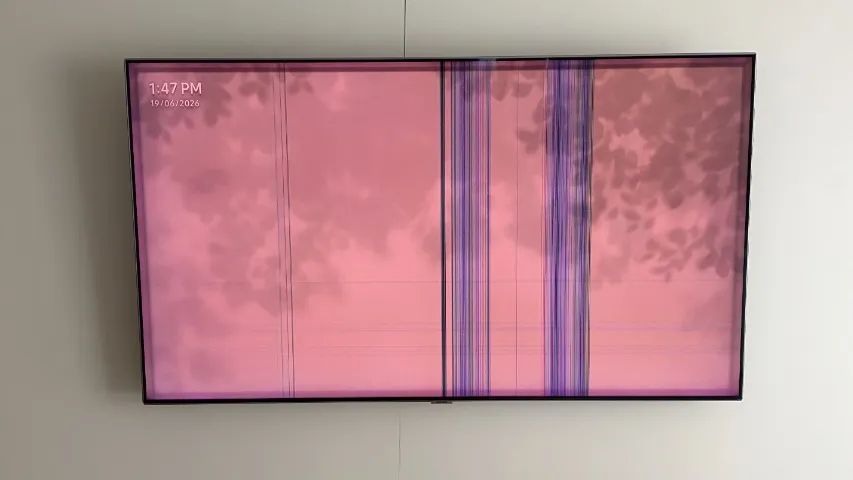 TV Samsung QLED 55" QN55Q7FNAG - Com defeito - Foto 3