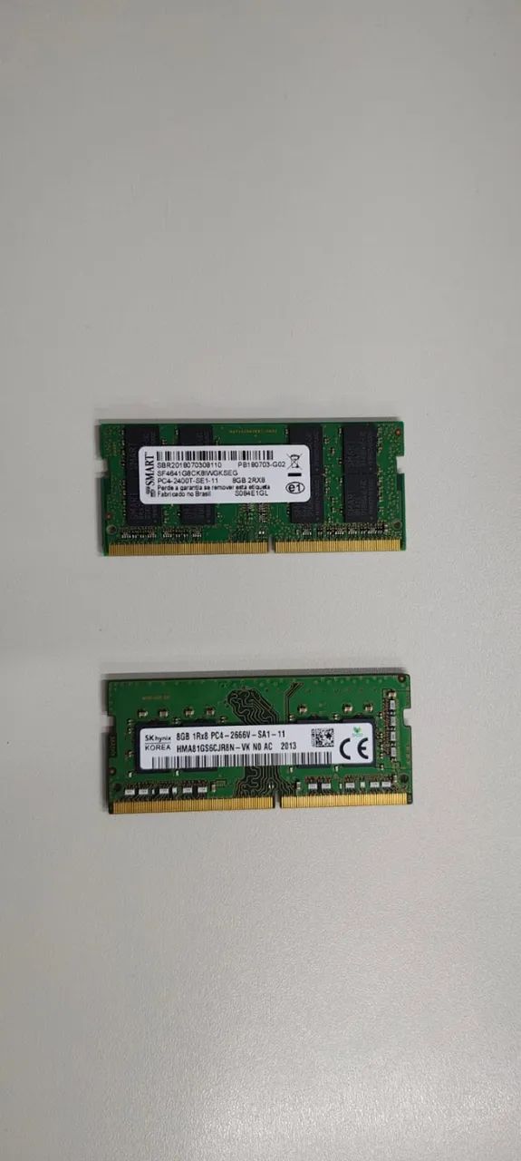 2x MEMÓRIAS 8GB DDR4 NOTEBOOK - 2.666MHZ - Memória RAM - Centro