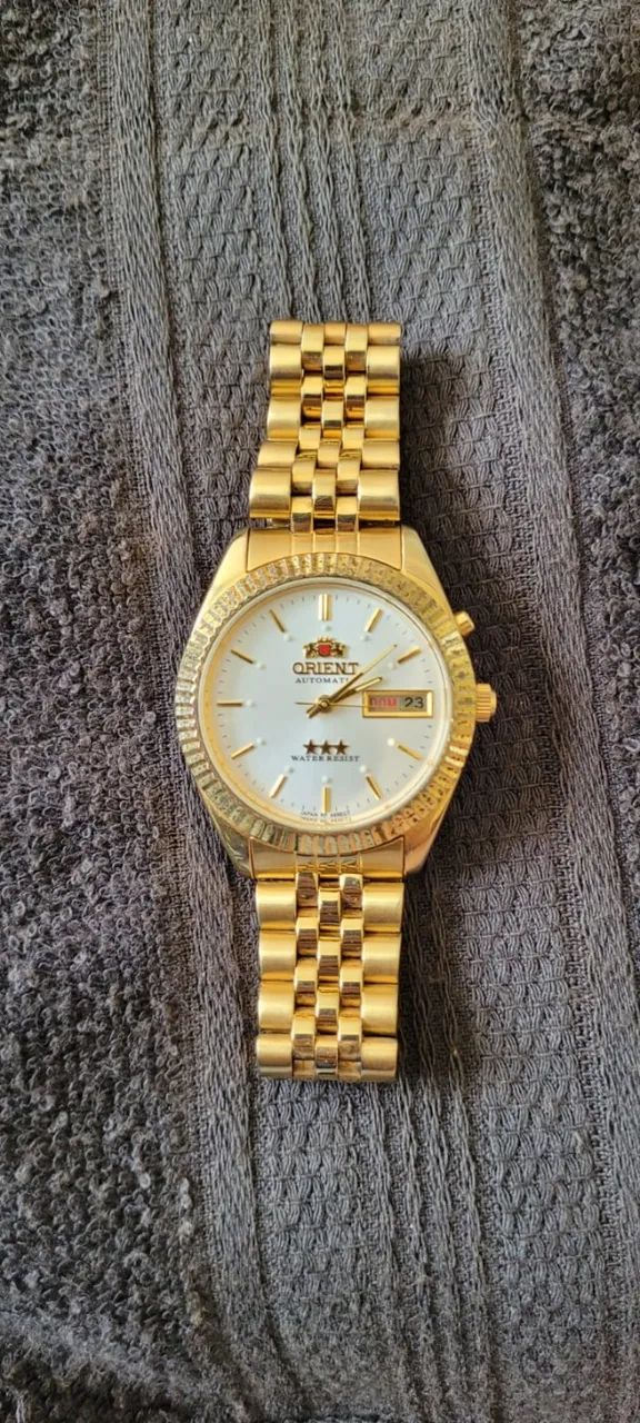 Relógio Orient Automático dourado todo original - Foto 3