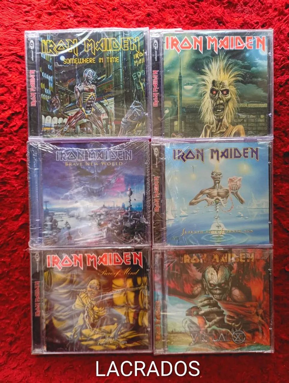 CDs IRON MAIDEN Lacrados Novos