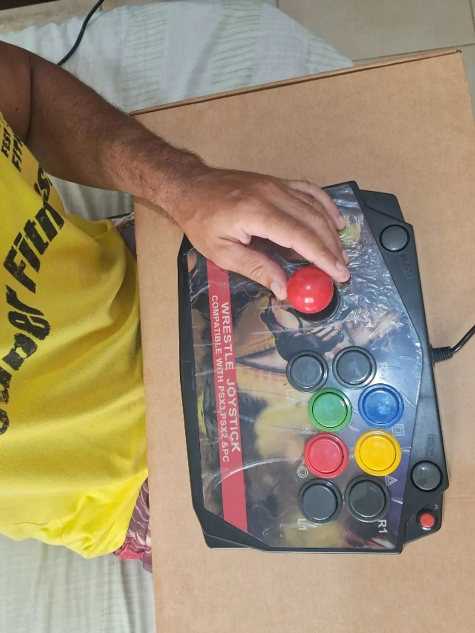 Super controle Arcade/Fliperama Portátil - Compatível Com PC , Ps2 E Ps3(NÃO VEM JOGOS). - Foto 4