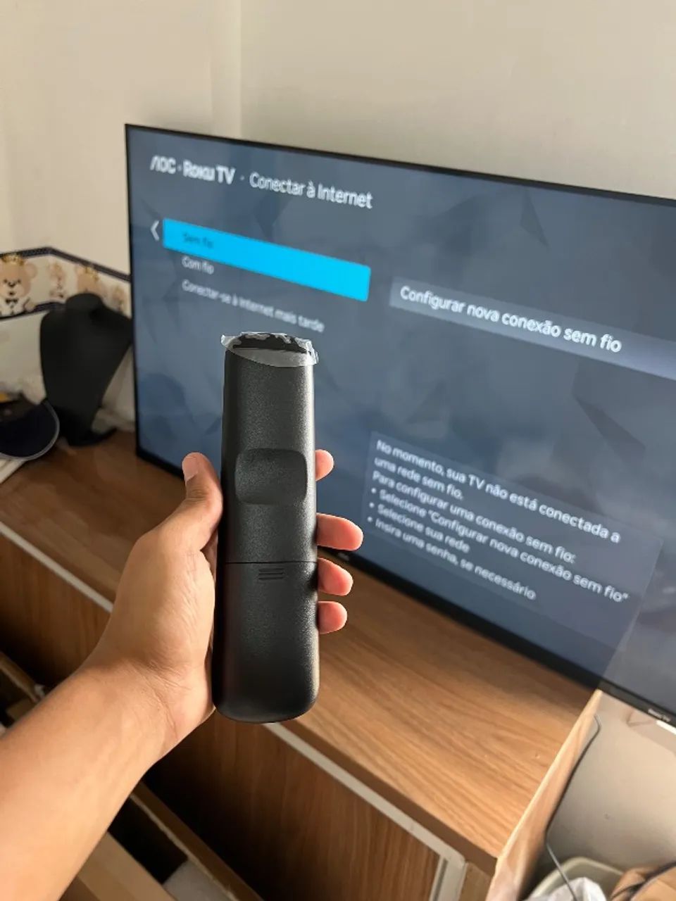 ?SMART TV AOC 50 POLEGADAS 4K LACRADA NUNCA ATIVADA TUDO FUNCIONANDO PEGA E USA? - Foto 5