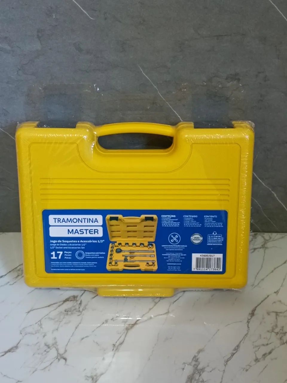 Jogo de Soquete Estriado 1/2 Polegadas 17 Peças Tramontina - Foto 2