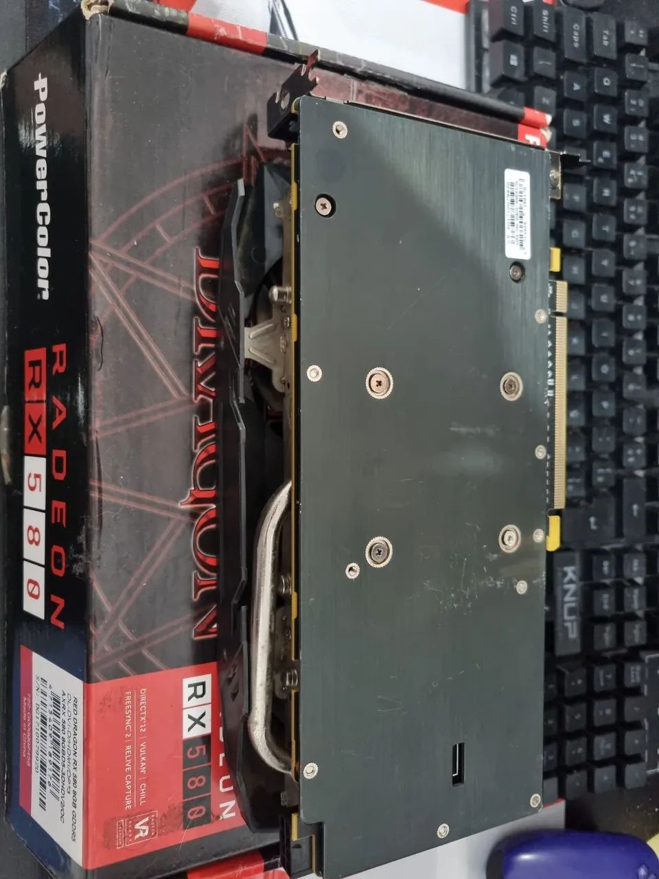 Placa de video rx 580 8gb original!!!! Com defeito!!! - Foto 2