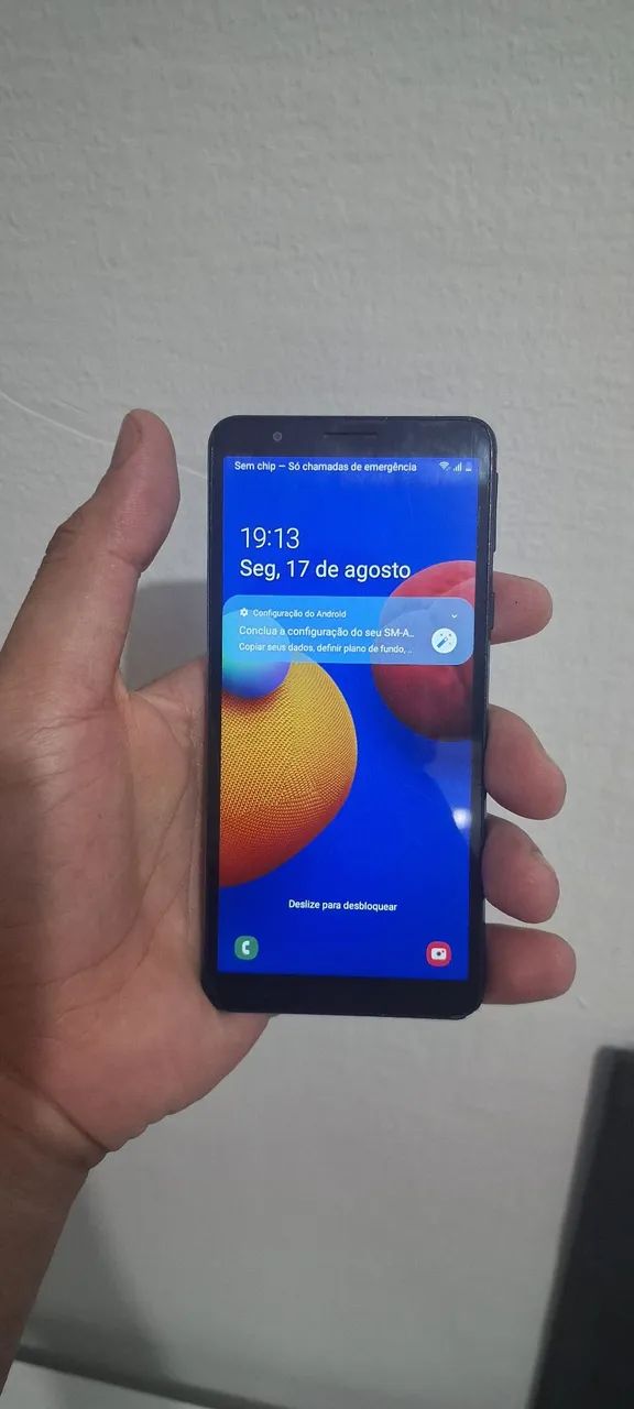 Celular A01 Core usado funcionando perfeitamente!