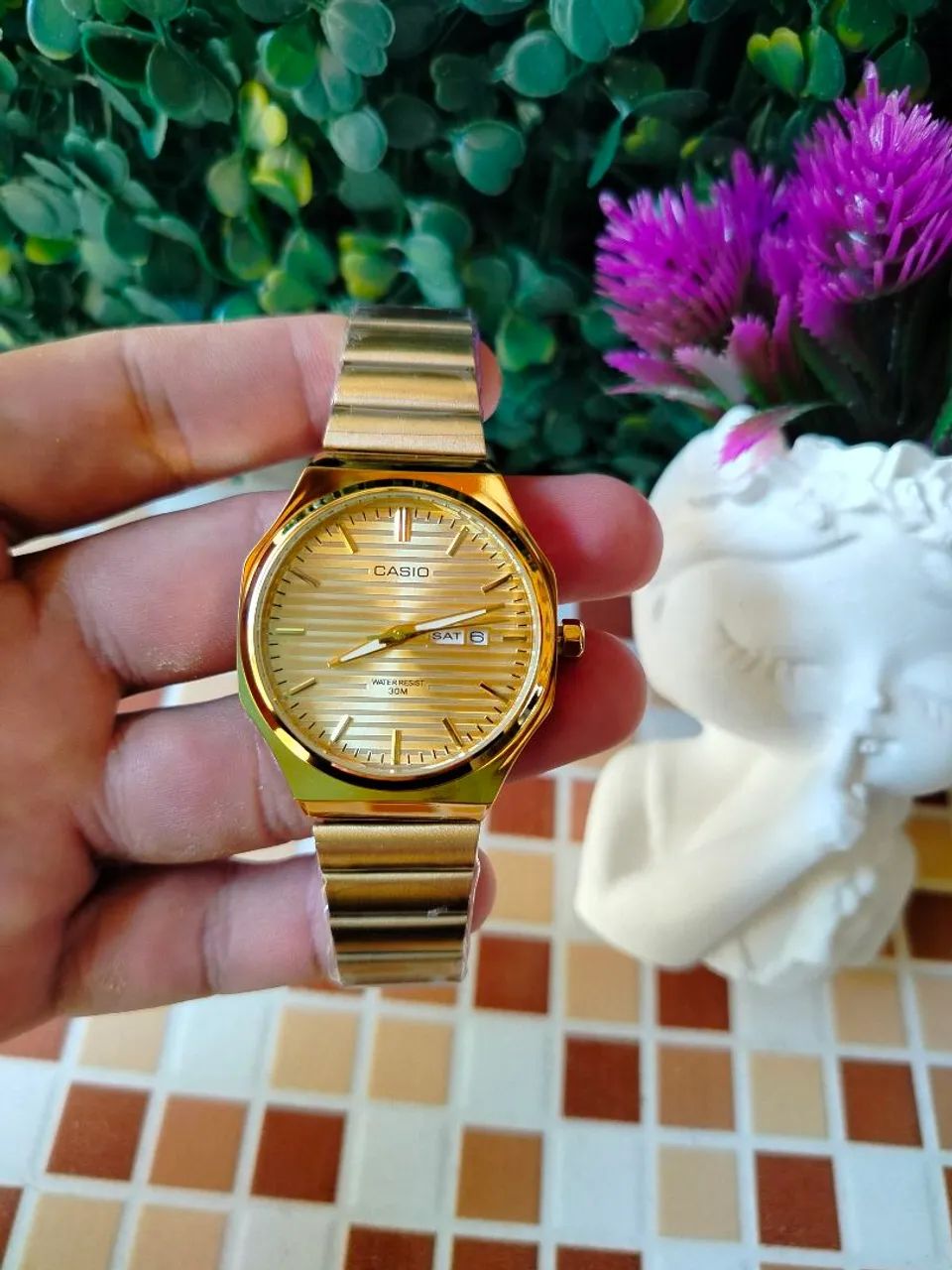 Novo Casio Calendário duplo Relógio prova de agua  - Foto 2