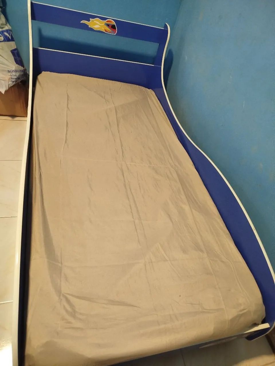 Cama infantil masculina com colchão  - Foto 3