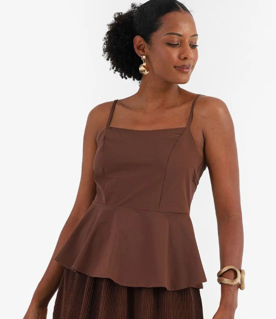 Blusa feminina peplum Marisa Nova 