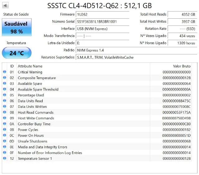 SSD NVMe 512GB M.2 2242 + Case HAGIBIS USB 3.2 - Foto 2