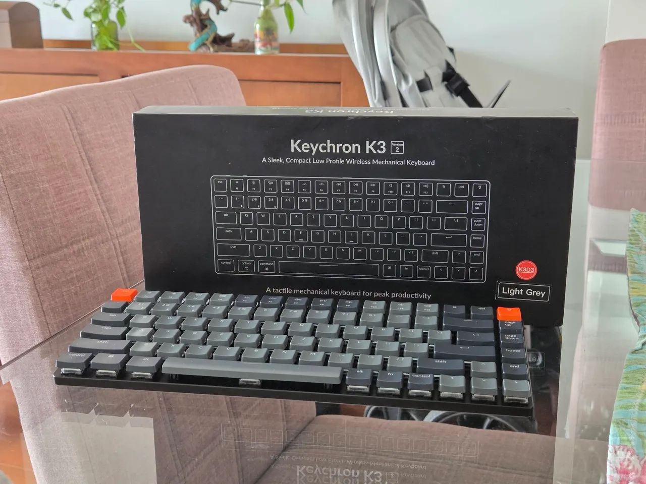 Teclado Mecânico Premium Keychron K3 V2 (Sem Fio / Mac e Windows)<br> - Foto 3
