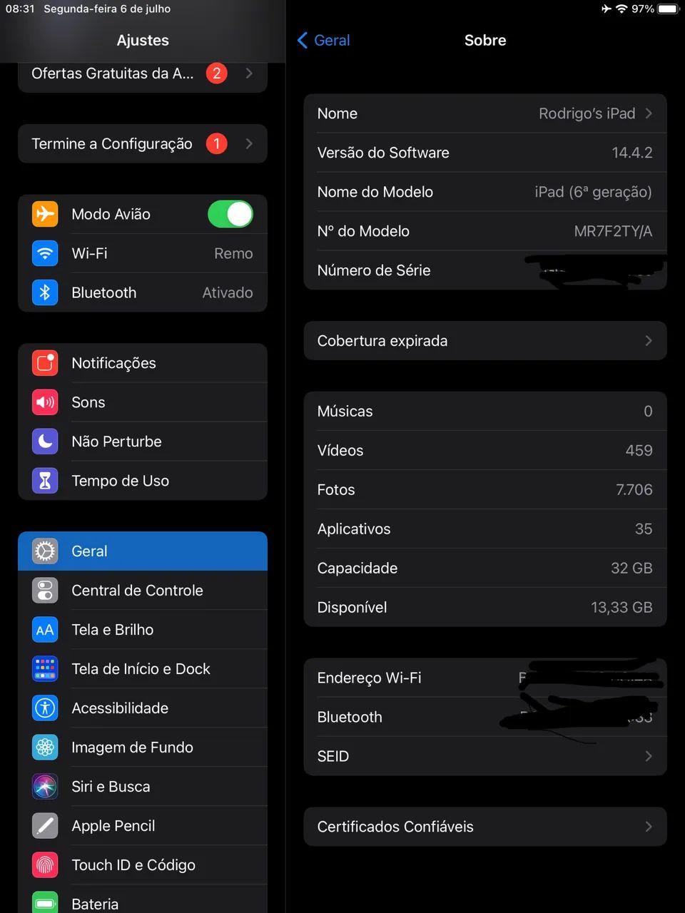 IPad 32GB 6 geração 