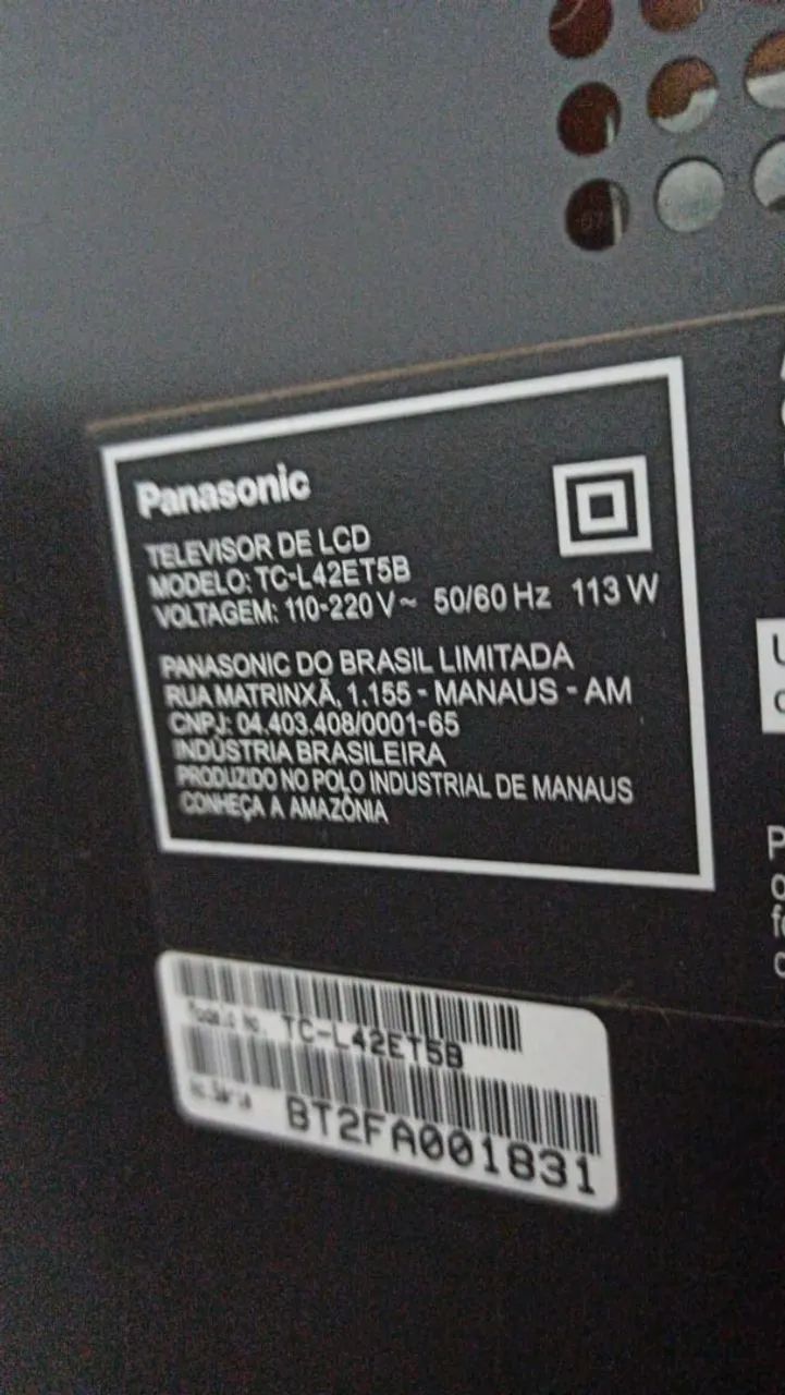 TV 42" Panasonic 