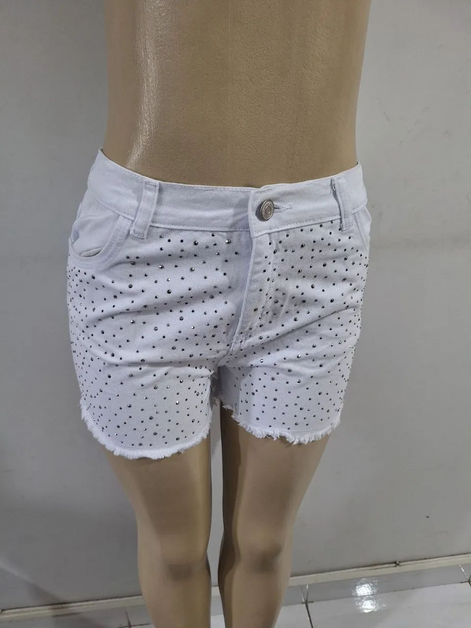 Short juvenil branco  - Foto 2