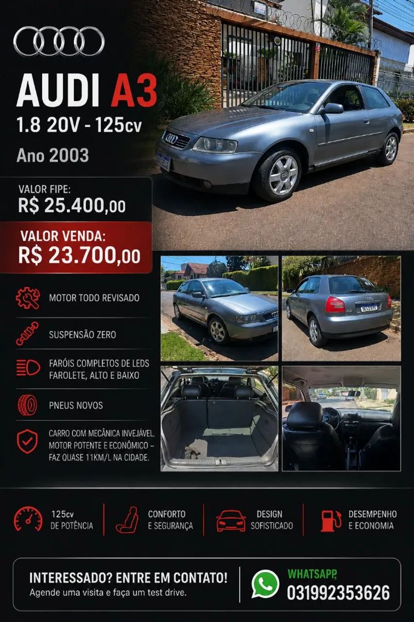 Audi A3 1.8 3P 2003