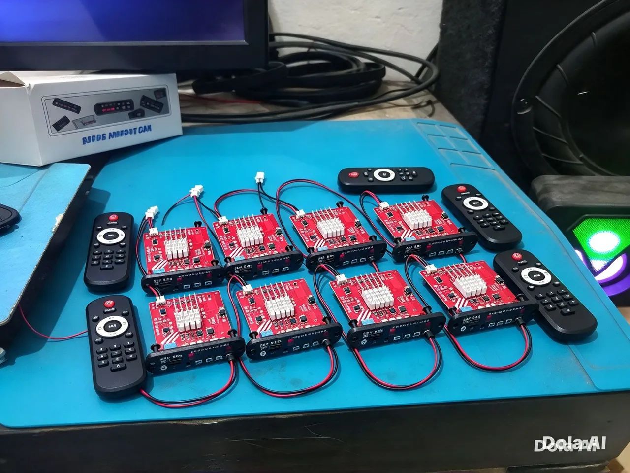 8 placas Bluetooth amplificada 120w 