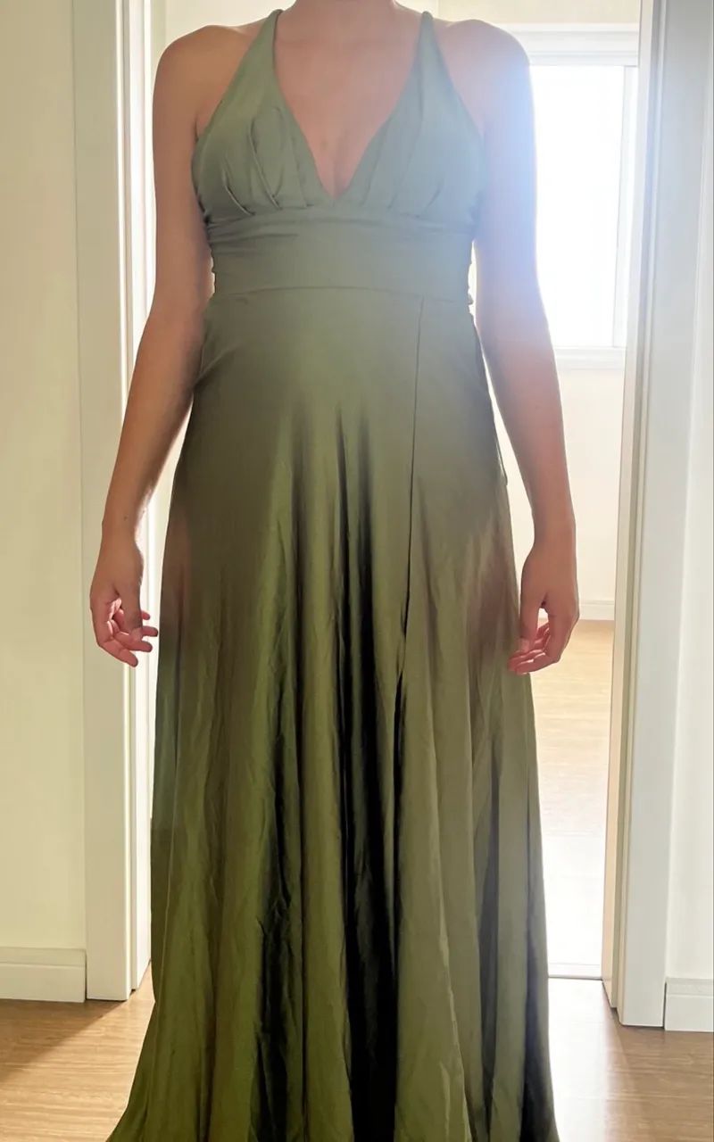 Vestido verde oliva 
