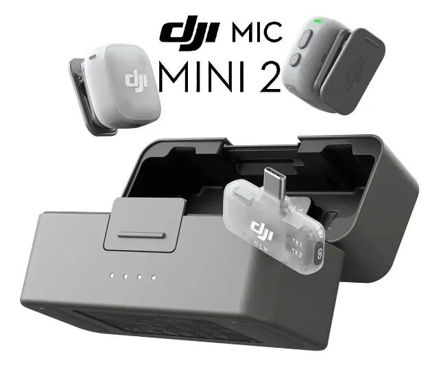 Dji Mic Mini 2 Microfone Sem Fio 2tx 1rx Tipo C - Foto 3