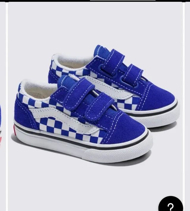 vans infantil quadriculado azul tamanho 22