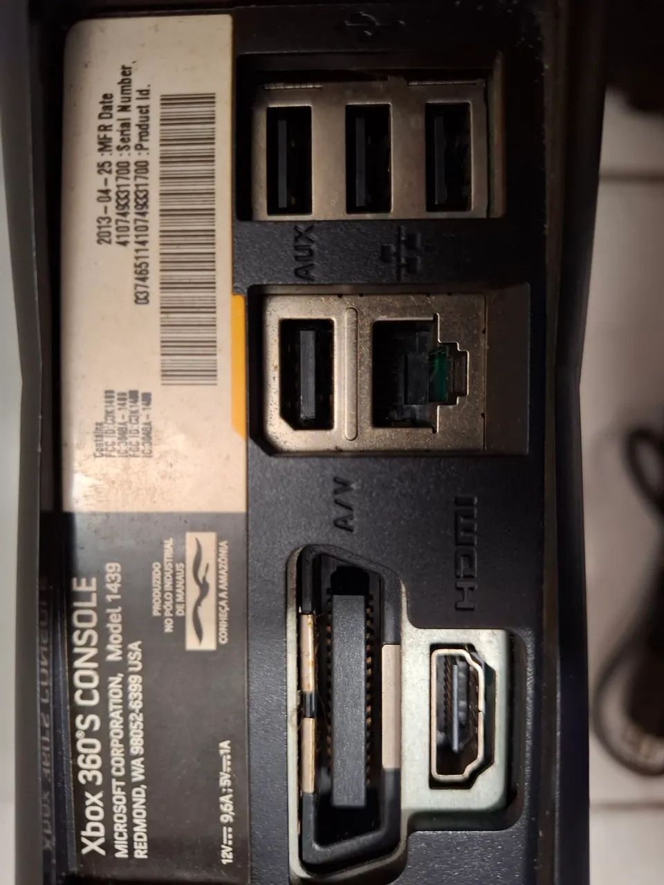 Xbox 360 console com fonte defeito processador - Foto 4