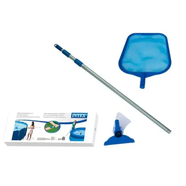 Kit Manutenção para Piscina - Peneira e Aspirador com Cabo Aluminio Intex - Foto 5