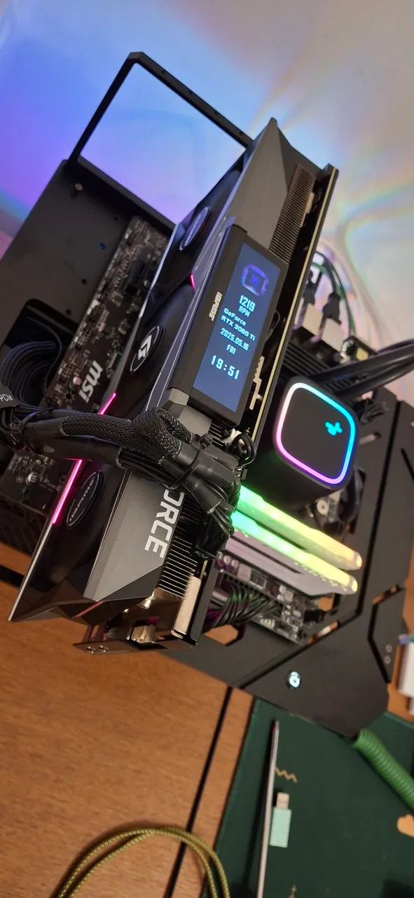 Bykski gabinete open frame bancada de teste - Foto 3