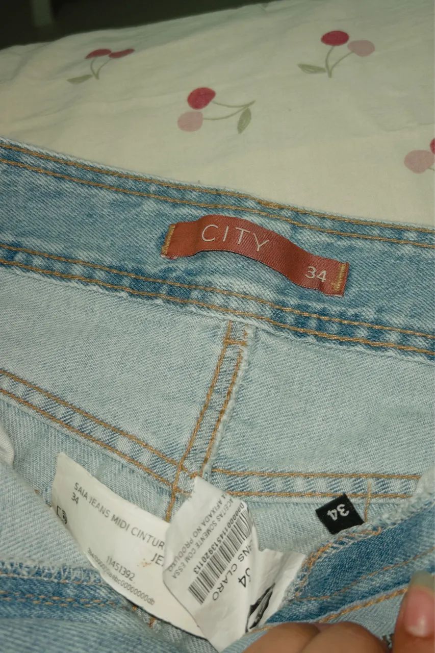 Saia longa jeans  - Foto 3