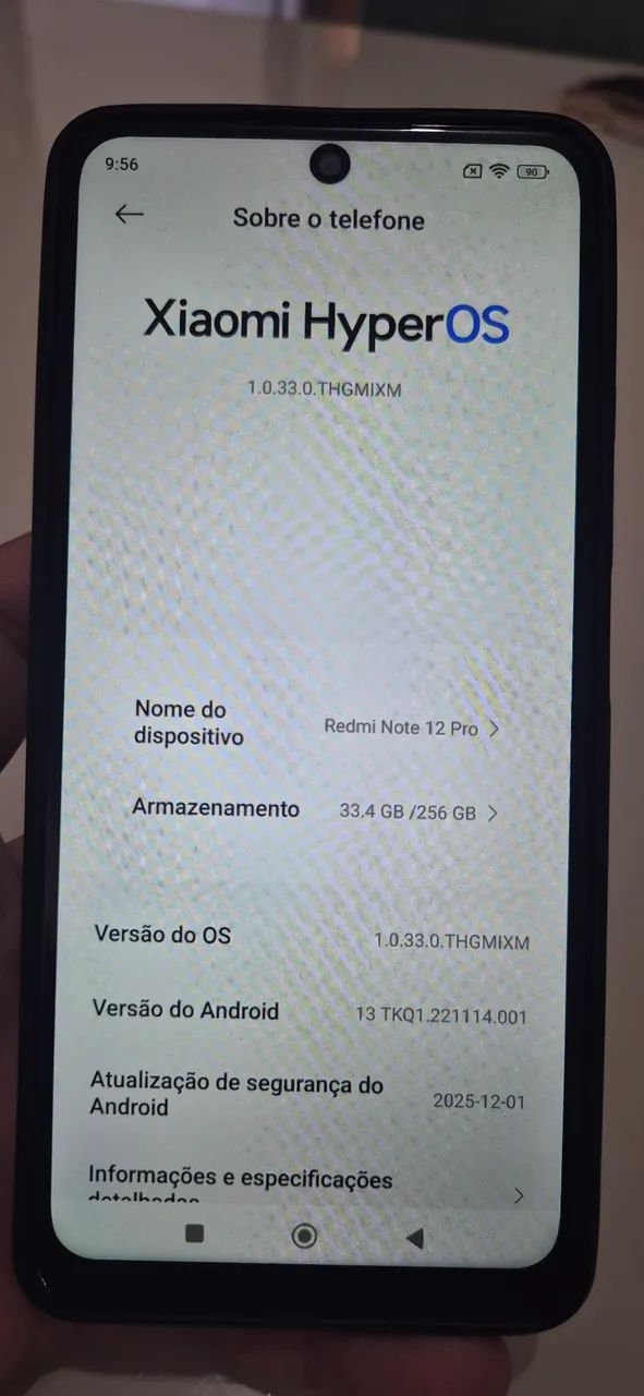 Redmi Note12 R Redmi note 12 PRO - 12GB RAM - 256 GIGA Armazenamento - Snapdragon 732G ...