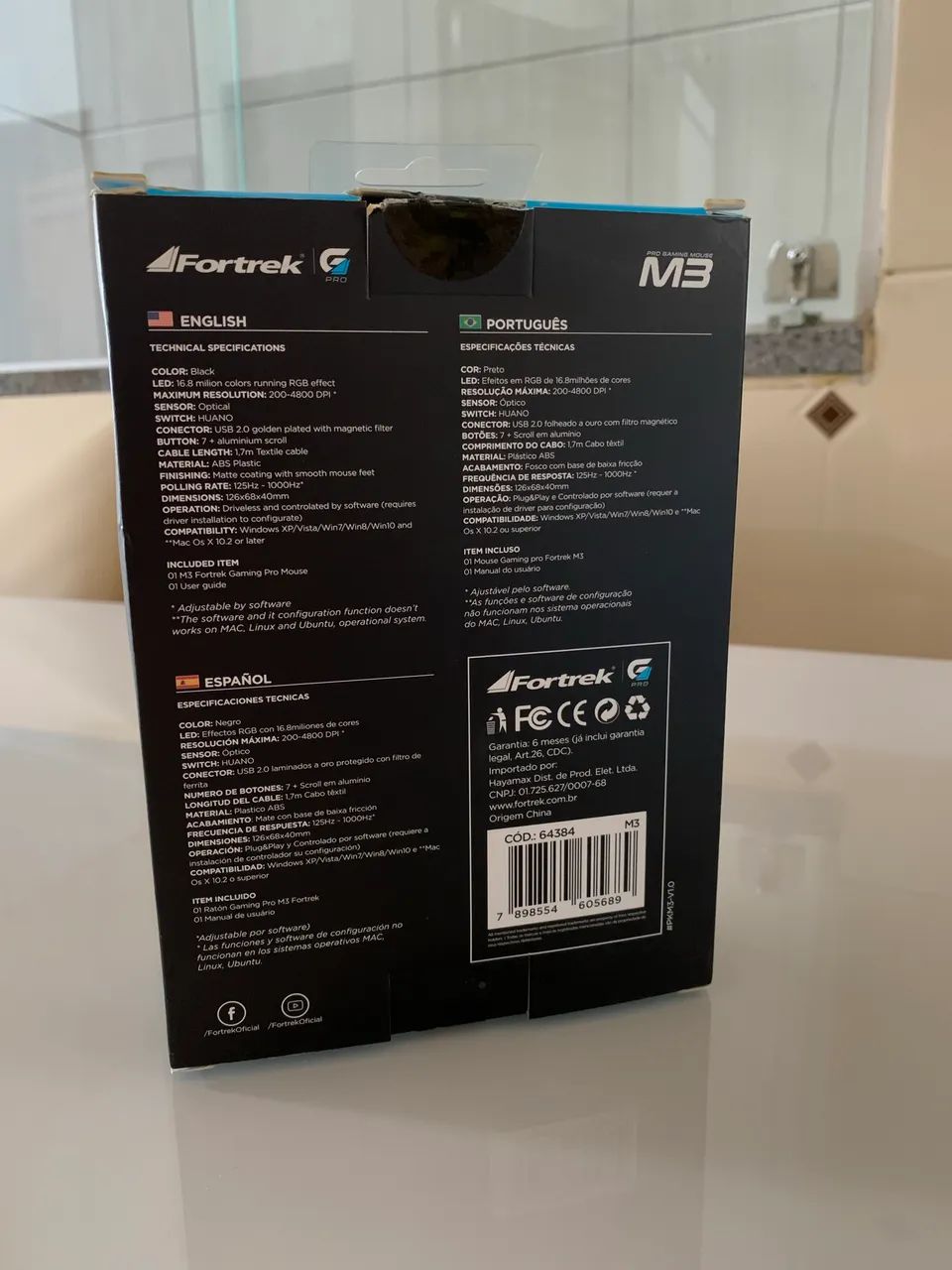 Mouse gamer FORTREK GPRO M3 - Foto 5