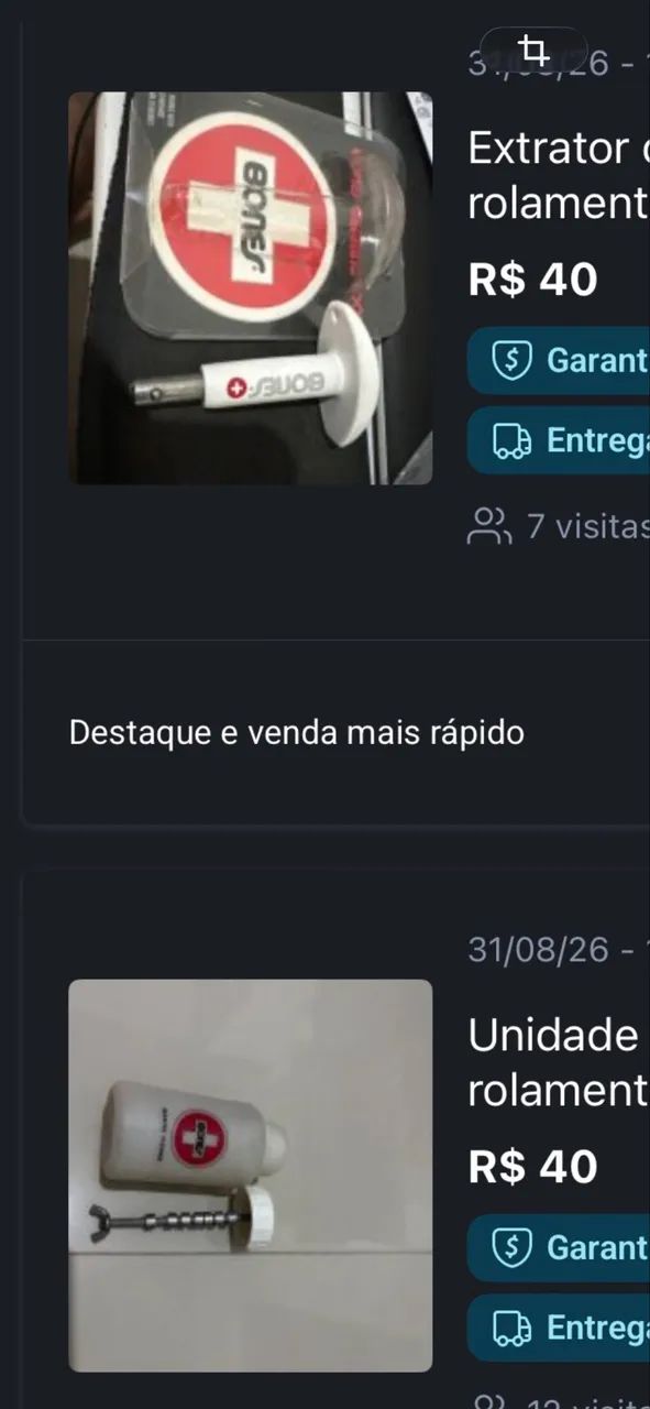 Extrator de rolamento e de limpeza Bones
