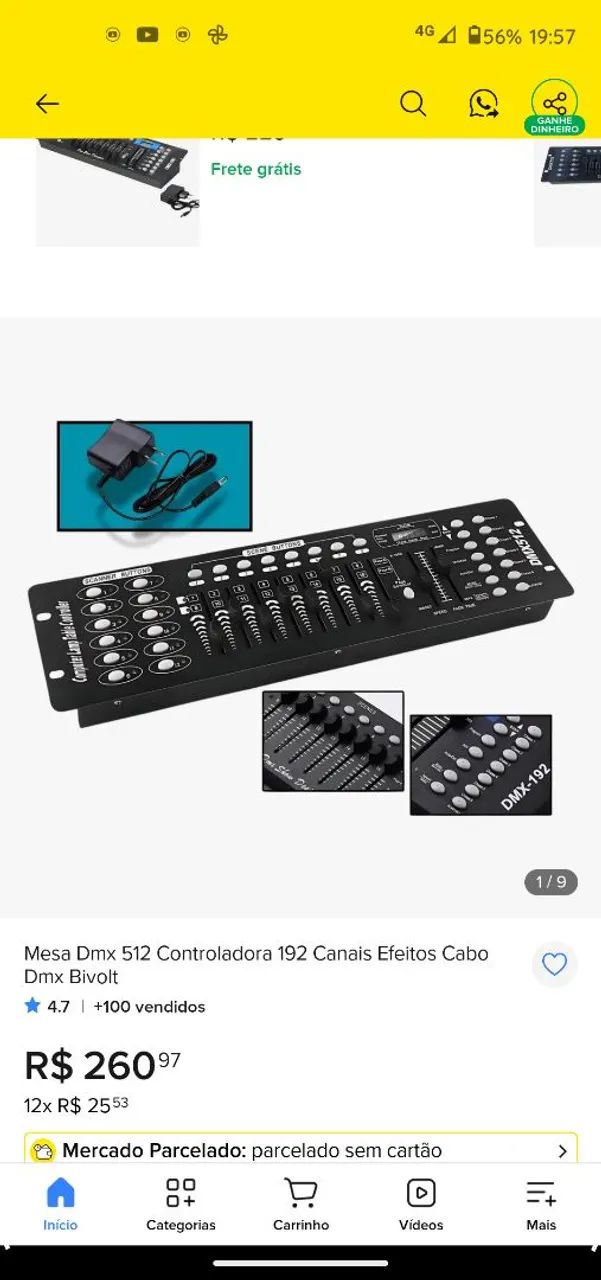 Equipamentos de iluminação 