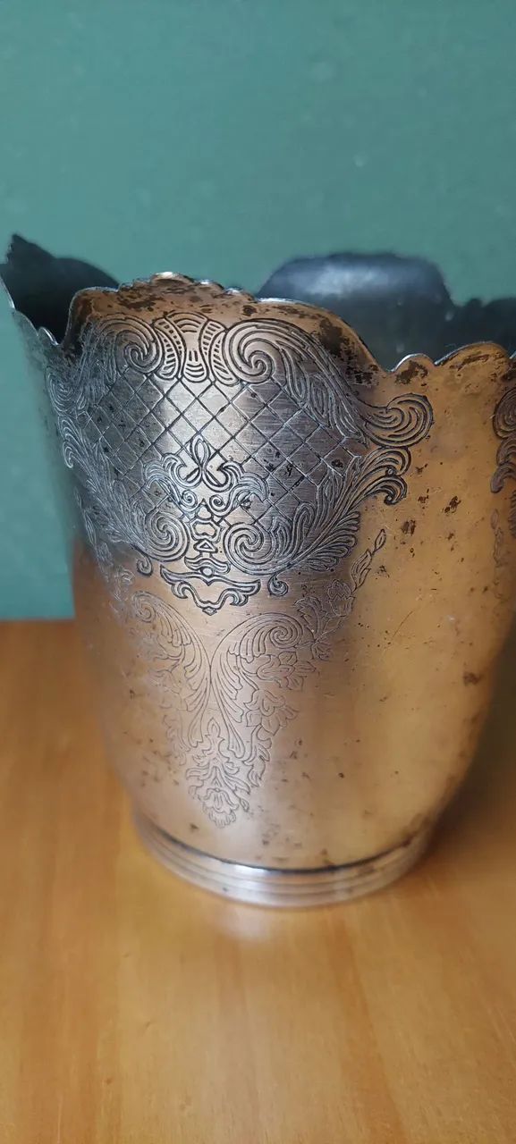 Antigo Vaso Prata Régia 90 - Foto 3