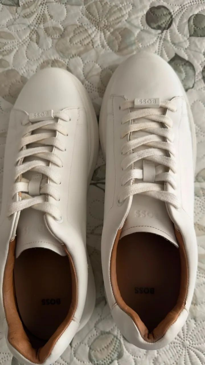 Tênis BOSS Bulton Runn Branco - ORIGINAL 