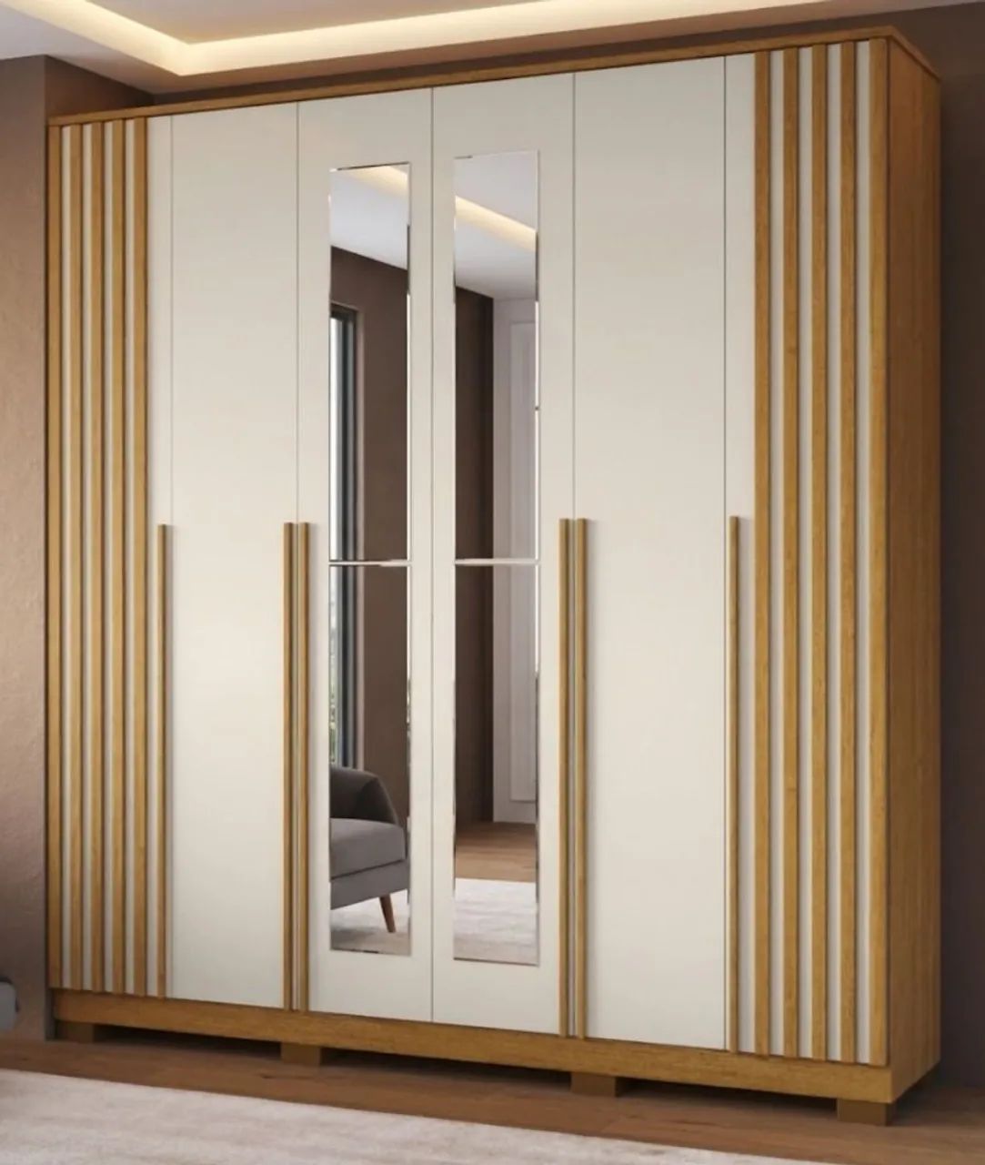 GUARDA ROUPA CASAL 100% MDF  - Foto 3
