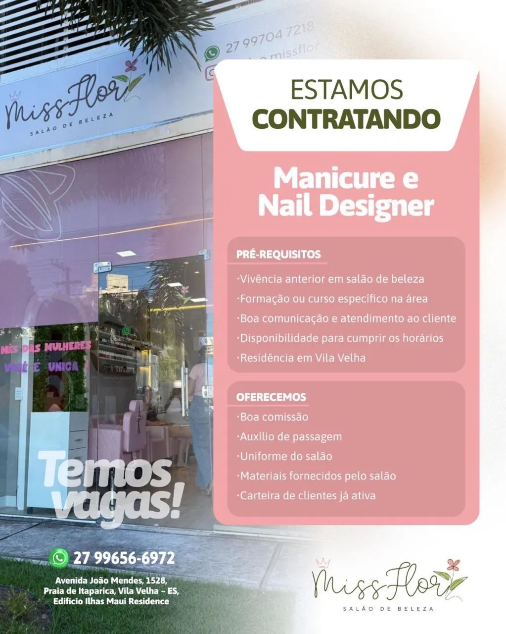 Vaga manicure/ Nail designer (unha em gel) - Foto 2